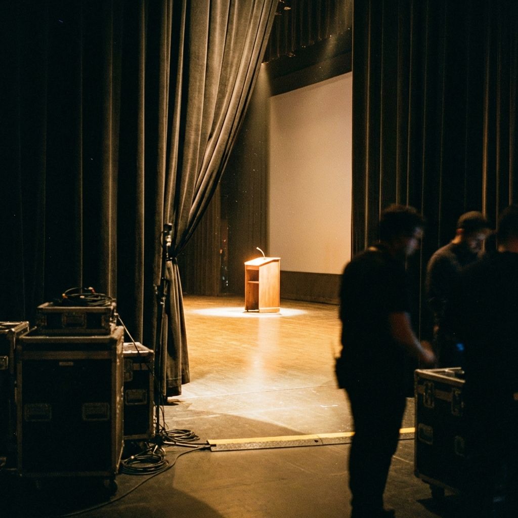 Préparation backstage